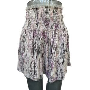 Zadig & Voltaire Feather Print Skirt Size Medium